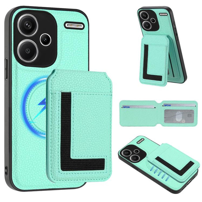 Funda para teléfono con bolsa para tarjetas magnéticas Magsafe desmontable CX01, For Redmi 14C 4G / 14R / A4 5G, For Redmi Note 14 Pro+ 5G, For Redmi Note 14 Pro 5G, For Redmi Note 13R / 13 4G / 13 5G, For Redmi A3 / A3x / Xiaomi Poco C61              ...