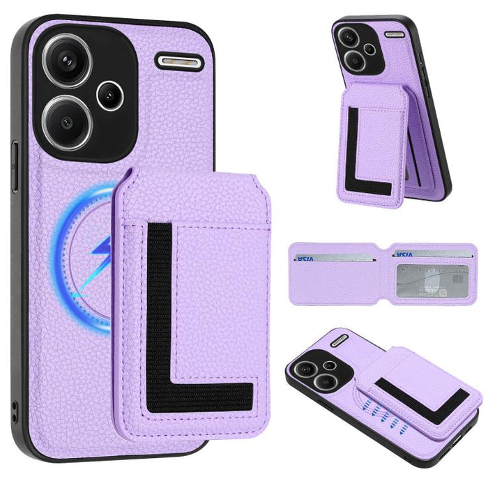 Funda para teléfono con bolsa para tarjetas magnéticas Magsafe desmontable CX01, For Redmi 14C 4G / 14R / A4 5G, For Redmi Note 14 Pro+ 5G, For Redmi Note 14 Pro 5G, For Redmi Note 13R / 13 4G / 13 5G, For Redmi A3 / A3x / Xiaomi Poco C61              ...