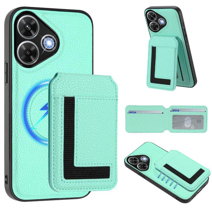Funda para teléfono con bolsa para tarjetas magnéticas Magsafe desmontable CX01, For Redmi 14C 4G / 14R / A4 5G, For Redmi Note 14 Pro+ 5G, For Redmi Note 14 Pro 5G, For Redmi Note 13R / 13 4G / 13 5G, For Redmi A3 / A3x / Xiaomi Poco C61              ...