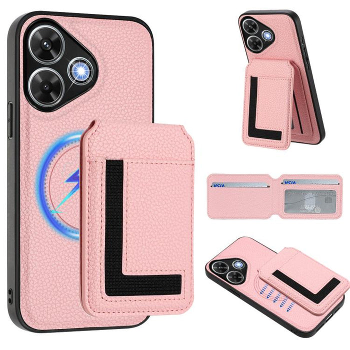 Funda para teléfono con bolsa para tarjetas magnéticas Magsafe desmontable CX01, For Redmi 14C 4G / 14R / A4 5G, For Redmi Note 14 Pro+ 5G, For Redmi Note 14 Pro 5G, For Redmi Note 13R / 13 4G / 13 5G, For Redmi A3 / A3x / Xiaomi Poco C61              ...