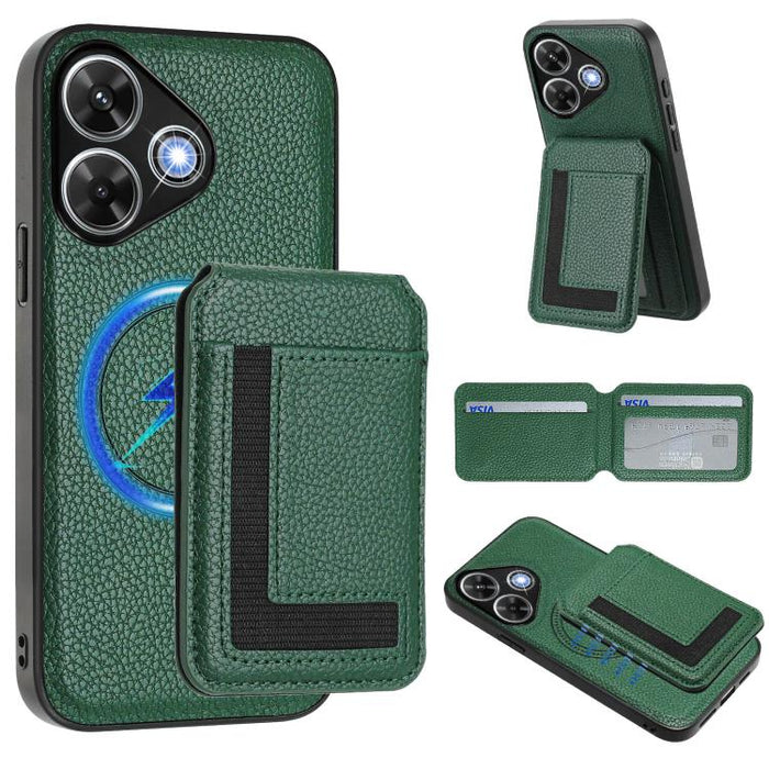 Funda para teléfono con bolsa para tarjetas magnéticas Magsafe desmontable CX01, For Redmi 14C 4G / 14R / A4 5G, For Redmi Note 14 Pro+ 5G, For Redmi Note 14 Pro 5G, For Redmi Note 13R / 13 4G / 13 5G, For Redmi A3 / A3x / Xiaomi Poco C61              ...
