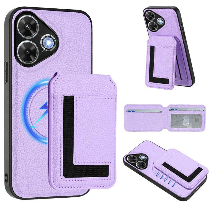 Funda para teléfono con bolsa para tarjetas magnéticas Magsafe desmontable CX01, For Redmi 14C 4G / 14R / A4 5G, For Redmi Note 14 Pro+ 5G, For Redmi Note 14 Pro 5G, For Redmi Note 13R / 13 4G / 13 5G, For Redmi A3 / A3x / Xiaomi Poco C61              ...