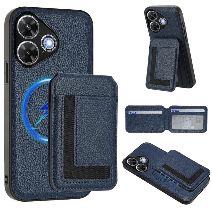 Funda para teléfono con bolsa para tarjetas magnéticas Magsafe desmontable CX01, For Redmi 14C 4G / 14R / A4 5G, For Redmi Note 14 Pro+ 5G, For Redmi Note 14 Pro 5G, For Redmi Note 13R / 13 4G / 13 5G, For Redmi A3 / A3x / Xiaomi Poco C61              ...