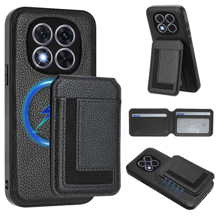 Funda para teléfono con bolsa para tarjetas magnéticas Magsafe desmontable CX01, For Redmi 14C 4G / 14R / A4 5G, For Redmi Note 14 Pro+ 5G, For Redmi Note 14 Pro 5G, For Redmi Note 13R / 13 4G / 13 5G, For Redmi A3 / A3x / Xiaomi Poco C61              ...