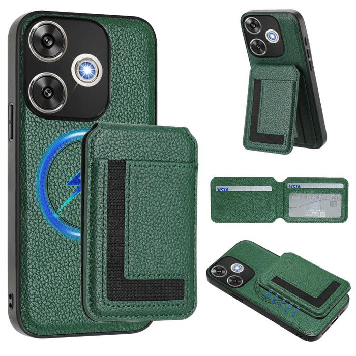 Funda para teléfono con bolsa para tarjetas magnéticas Magsafe desmontable CX01, For Redmi 14C 4G / 14R / A4 5G, For Redmi Note 14 Pro+ 5G, For Redmi Note 14 Pro 5G, For Redmi Note 13R / 13 4G / 13 5G, For Redmi A3 / A3x / Xiaomi Poco C61              ...
