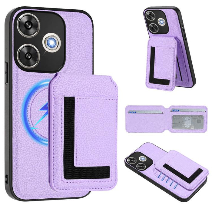 Funda para teléfono con bolsa para tarjetas magnéticas Magsafe desmontable CX01, For Redmi 14C 4G / 14R / A4 5G, For Redmi Note 14 Pro+ 5G, For Redmi Note 14 Pro 5G, For Redmi Note 13R / 13 4G / 13 5G, For Redmi A3 / A3x / Xiaomi Poco C61              ...