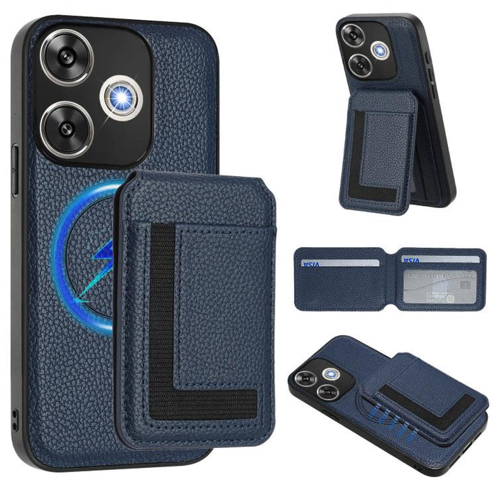 Funda para teléfono con bolsa para tarjetas magnéticas Magsafe desmontable CX01, For Redmi 14C 4G / 14R / A4 5G, For Redmi Note 14 Pro+ 5G, For Redmi Note 14 Pro 5G, For Redmi Note 13R / 13 4G / 13 5G, For Redmi A3 / A3x / Xiaomi Poco C61              ...