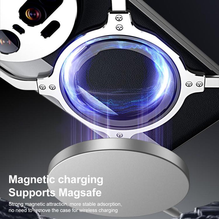 Estuche metálico para teléfono con soporte MagSafe sin bordes y brazo mecánico, For Xiaomi 17 Ultra, For Xiaomi 15 Ultra