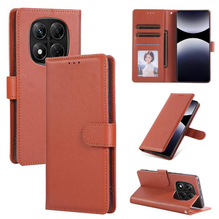 Funda de cuero multifuncional para teléfono con 3 ranuras para tarjetas, For Redmi 15a 5G, For Redmi Note 15 Pro+ 5G Global 163.3mm, For Redmi Note 15 4G / 5G Global 164mm, For Redmi Note 15 Pro 4G Global 163.2mm, For Redmi Note 15 Pro 5G Global 163.6m...
