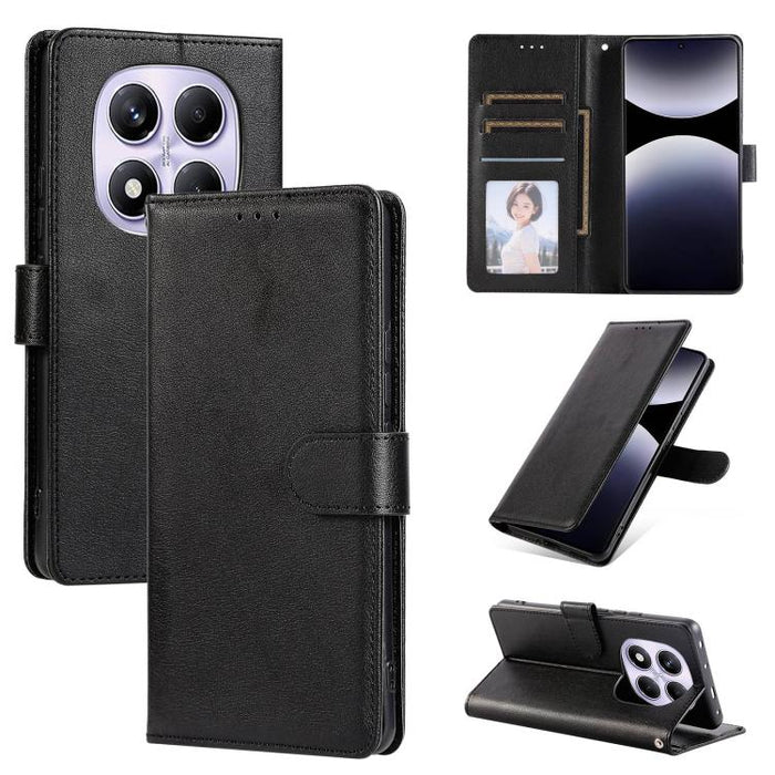 Funda de cuero multifuncional para teléfono con 3 ranuras para tarjetas, For Redmi 15a 5G, For Redmi Note 15 Pro+ 5G Global 163.3mm, For Redmi Note 15 4G / 5G Global 164mm, For Redmi Note 15 Pro 4G Global 163.2mm, For Redmi Note 15 Pro 5G Global 163.6m...