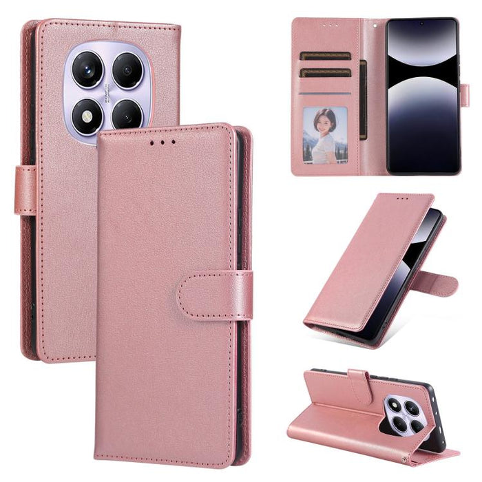 Funda de cuero multifuncional para teléfono con 3 ranuras para tarjetas, For Redmi 15a 5G, For Redmi Note 15 Pro+ 5G Global 163.3mm, For Redmi Note 15 4G / 5G Global 164mm, For Redmi Note 15 Pro 4G Global 163.2mm, For Redmi Note 15 Pro 5G Global 163.6m...