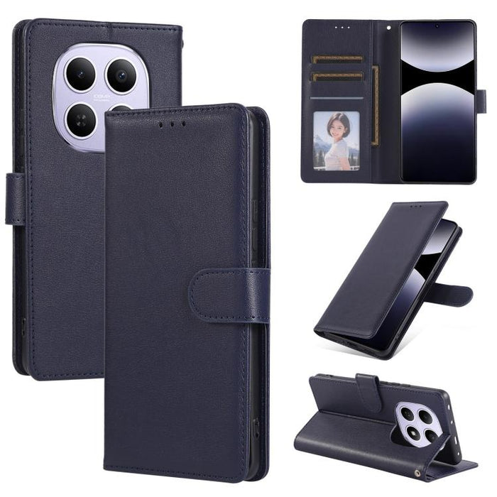 Funda de cuero multifuncional para teléfono con 3 ranuras para tarjetas, For Redmi 15a 5G, For Redmi Note 15 Pro+ 5G Global 163.3mm, For Redmi Note 15 4G / 5G Global 164mm, For Redmi Note 15 Pro 4G Global 163.2mm, For Redmi Note 15 Pro 5G Global 163.6m...
