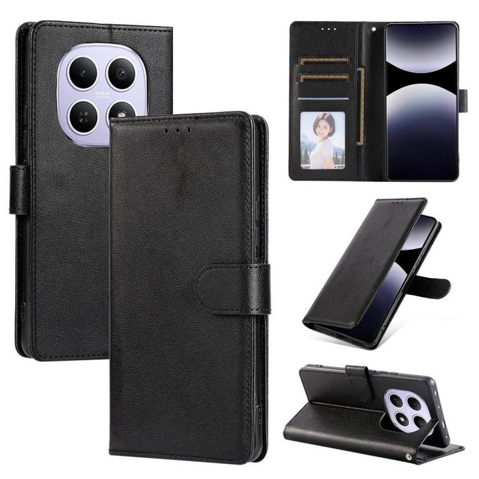 Funda de cuero multifuncional para teléfono con 3 ranuras para tarjetas, For Redmi 15a 5G, For Redmi Note 15 Pro+ 5G Global 163.3mm, For Redmi Note 15 4G / 5G Global 164mm, For Redmi Note 15 Pro 4G Global 163.2mm, For Redmi Note 15 Pro 5G Global 163.6m...