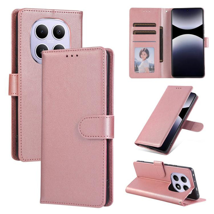 Funda de cuero multifuncional para teléfono con 3 ranuras para tarjetas, For Redmi 15a 5G, For Redmi Note 15 Pro+ 5G Global 163.3mm, For Redmi Note 15 4G / 5G Global 164mm, For Redmi Note 15 Pro 4G Global 163.2mm, For Redmi Note 15 Pro 5G Global 163.6m...