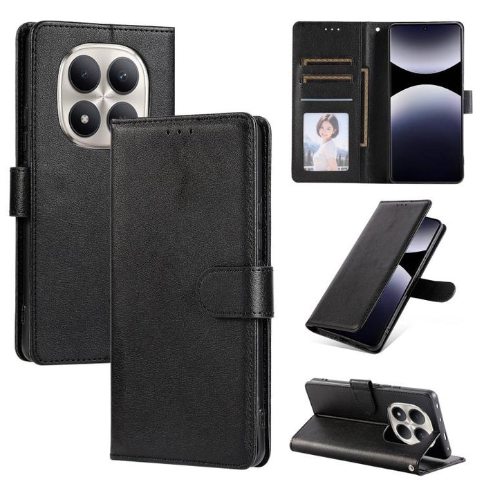 Funda de cuero multifuncional para teléfono con 3 ranuras para tarjetas, For Redmi 15a 5G, For Redmi Note 15 Pro+ 5G Global 163.3mm, For Redmi Note 15 4G / 5G Global 164mm, For Redmi Note 15 Pro 4G Global 163.2mm, For Redmi Note 15 Pro 5G Global 163.6m...