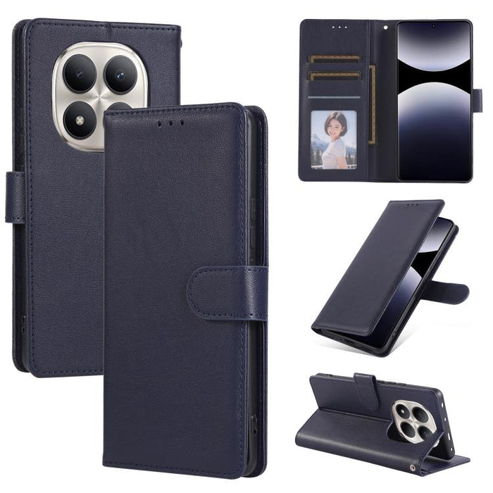 Funda de cuero multifuncional para teléfono con 3 ranuras para tarjetas, For Redmi 15a 5G, For Redmi Note 15 Pro+ 5G Global 163.3mm, For Redmi Note 15 4G / 5G Global 164mm, For Redmi Note 15 Pro 4G Global 163.2mm, For Redmi Note 15 Pro 5G Global 163.6m...