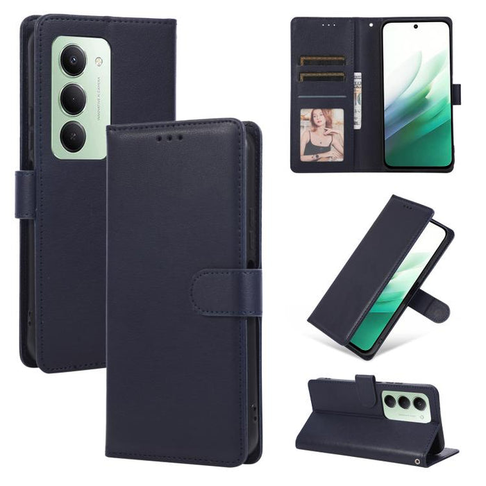 Funda de cuero multifuncional para teléfono con 3 ranuras para tarjetas, For Redmi 15a 5G, For Redmi Note 15 Pro+ 5G Global 163.3mm, For Redmi Note 15 4G / 5G Global 164mm, For Redmi Note 15 Pro 4G Global 163.2mm, For Redmi Note 15 Pro 5G Global 163.6m...