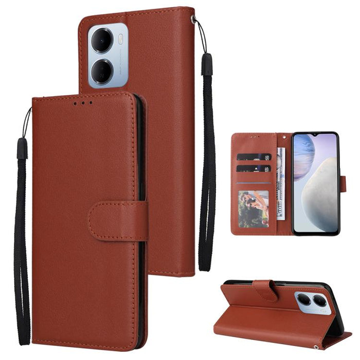 Funda de cuero multifuncional para teléfono con 3 ranuras para tarjetas, For Redmi 15a 5G, For Redmi Note 15 Pro+ 5G Global 163.3mm, For Redmi Note 15 4G / 5G Global 164mm, For Redmi Note 15 Pro 4G Global 163.2mm, For Redmi Note 15 Pro 5G Global 163.6m...
