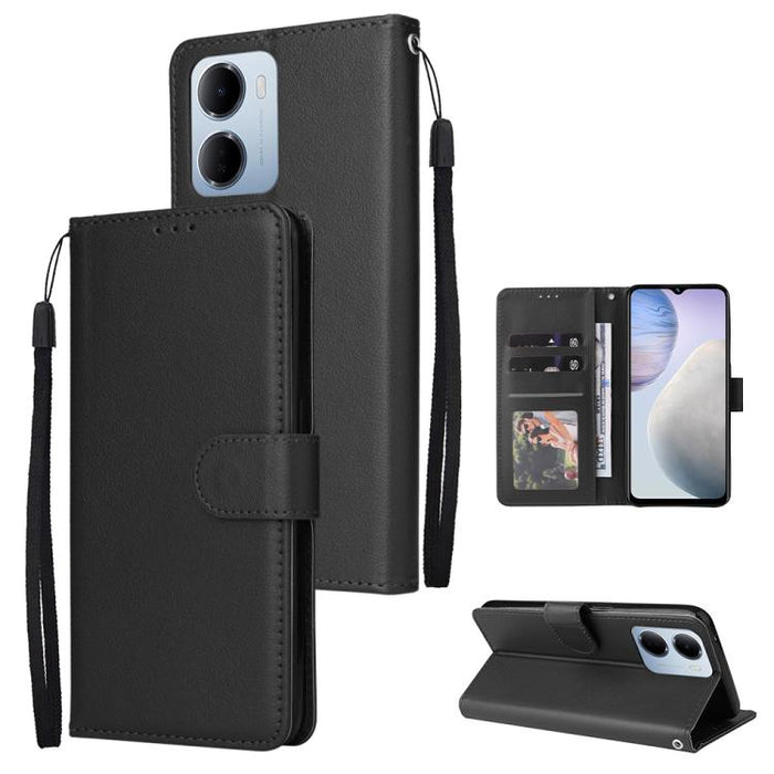 Funda de cuero multifuncional para teléfono con 3 ranuras para tarjetas, For Redmi 15a 5G, For Redmi Note 15 Pro+ 5G Global 163.3mm, For Redmi Note 15 4G / 5G Global 164mm, For Redmi Note 15 Pro 4G Global 163.2mm, For Redmi Note 15 Pro 5G Global 163.6m...