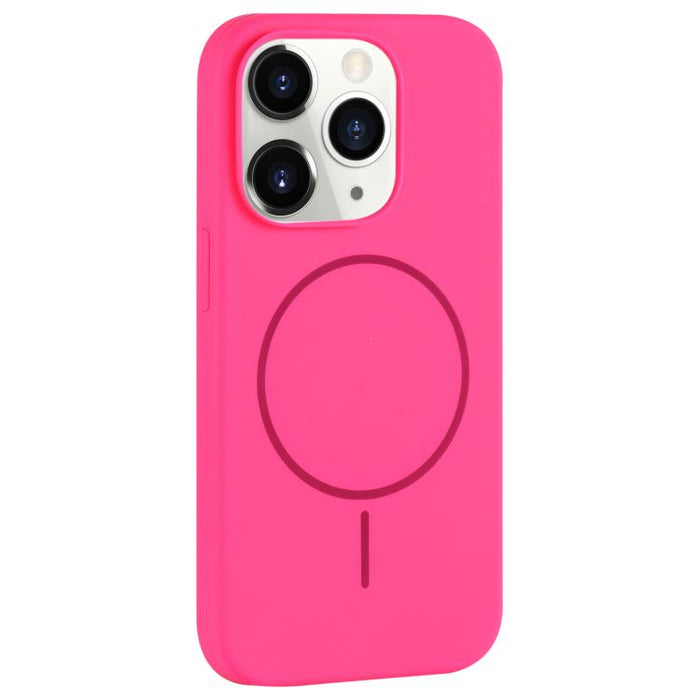 Funda para teléfono de silicona líquida con orificio grande y MagSafe que cubre completamente la cámara., For iPhone 11 Pro