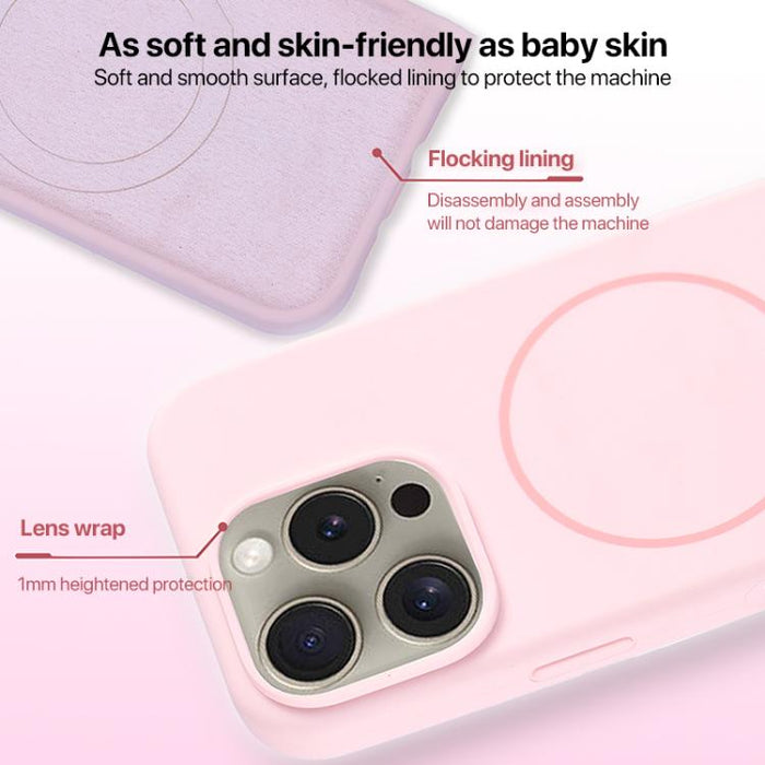 Large Hole Camera MagSafe Liquid Silicone Full Coverage Phone Case, For iPhone 14 Plus, For iPhone 14, For iPhone 14 Pro, For iPhone 14 Pro Max, For iPhone 13 Pro Max, For iPhone 13 Pro, For iPhone 13, For iPhone 12
