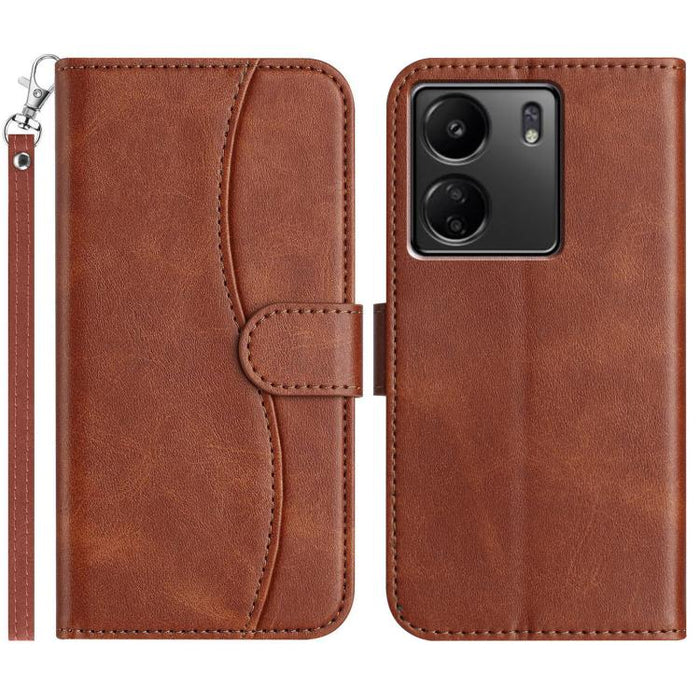 Funda de cuero plegable en forma de S para teléfono, For Redmi K90 Pro Max / Poco F8 Ultra, For Redmi K90 / Poco F8 Pro, For Redmi 15C 5G / 4G EU 173mm, For Redmi 15 5G / 4G EU 171mm, For Redmi 15C 5G / 4G Global 171mm, For Redmi Note 14 Pro 4G        ...