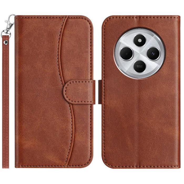 Funda de cuero plegable en forma de S para teléfono, For Redmi K90 Pro Max / Poco F8 Ultra, For Redmi K90 / Poco F8 Pro, For Redmi 15C 5G / 4G EU 173mm, For Redmi 15 5G / 4G EU 171mm, For Redmi 15C 5G / 4G Global 171mm, For Redmi Note 14 Pro 4G        ...