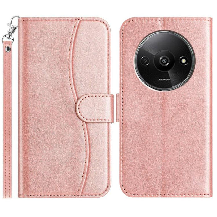 Funda de cuero plegable en forma de S para teléfono, For Redmi K90 Pro Max / Poco F8 Ultra, For Redmi K90 / Poco F8 Pro, For Redmi 15C 5G / 4G EU 173mm, For Redmi 15 5G / 4G EU 171mm, For Redmi 15C 5G / 4G Global 171mm, For Redmi Note 14 Pro 4G        ...