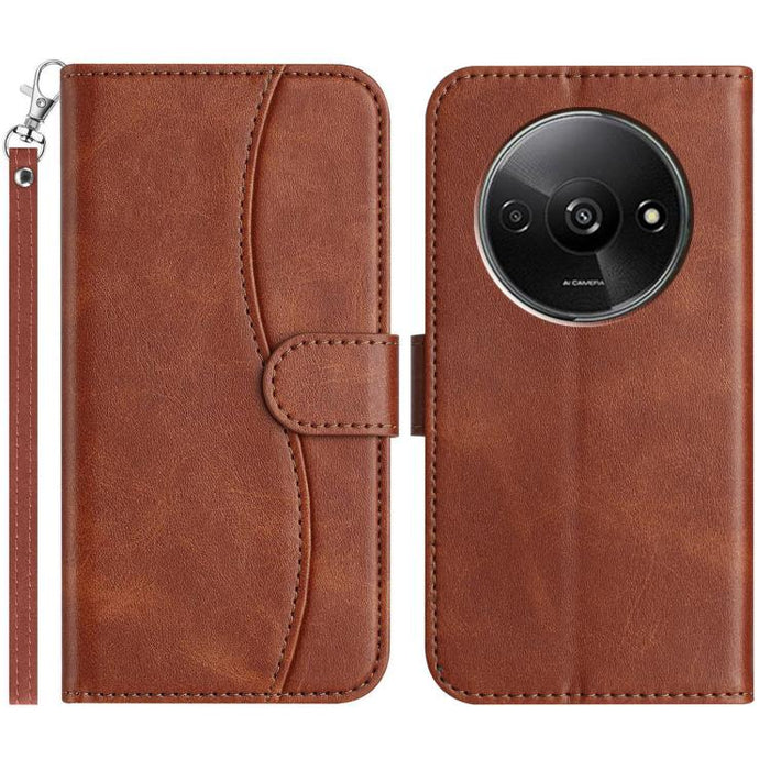 Funda de cuero plegable en forma de S para teléfono, For Redmi K90 Pro Max / Poco F8 Ultra, For Redmi K90 / Poco F8 Pro, For Redmi 15C 5G / 4G EU 173mm, For Redmi 15 5G / 4G EU 171mm, For Redmi 15C 5G / 4G Global 171mm, For Redmi Note 14 Pro 4G        ...