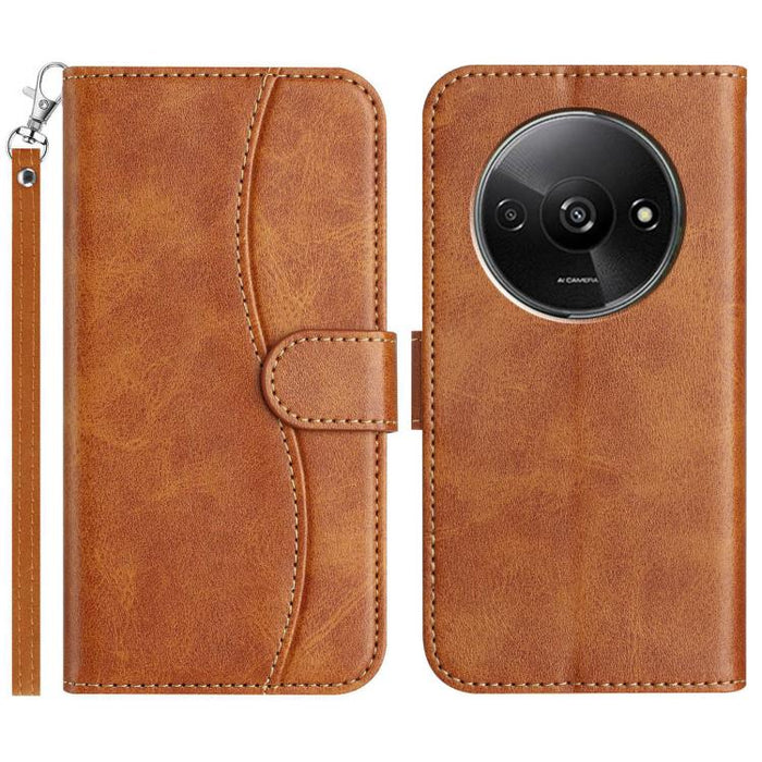 Funda de cuero plegable en forma de S para teléfono, For Redmi K90 Pro Max / Poco F8 Ultra, For Redmi K90 / Poco F8 Pro, For Redmi 15C 5G / 4G EU 173mm, For Redmi 15 5G / 4G EU 171mm, For Redmi 15C 5G / 4G Global 171mm, For Redmi Note 14 Pro 4G        ...