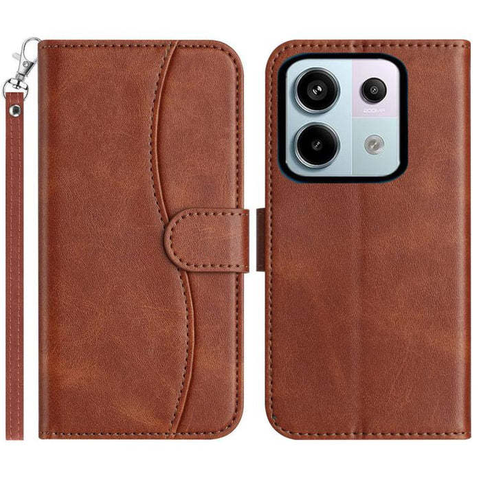 Funda de cuero plegable en forma de S para teléfono, For Redmi K90 Pro Max / Poco F8 Ultra, For Redmi K90 / Poco F8 Pro, For Redmi 15C 5G / 4G EU 173mm, For Redmi 15 5G / 4G EU 171mm, For Redmi 15C 5G / 4G Global 171mm, For Redmi Note 14 Pro 4G        ...