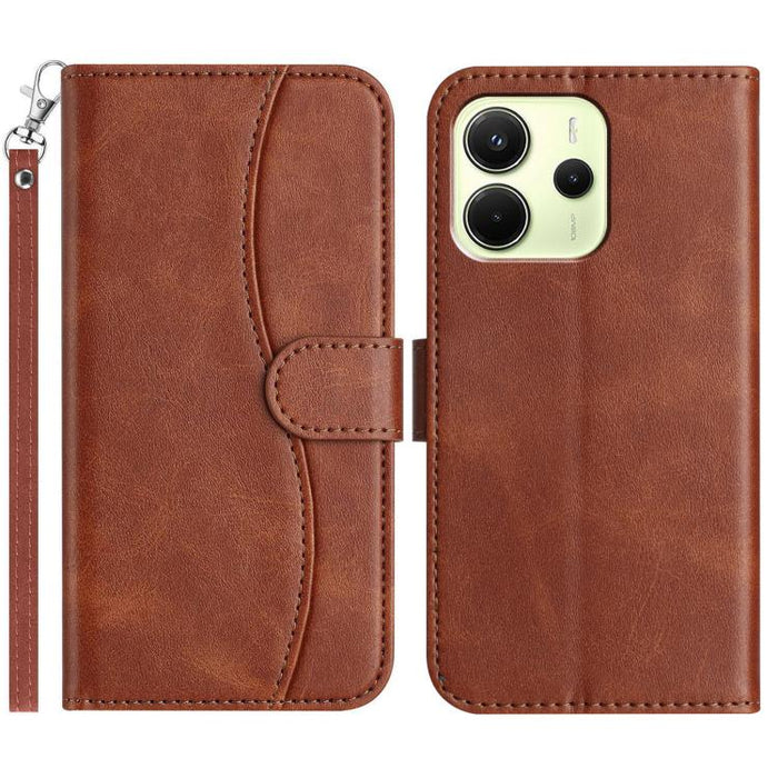 Funda de cuero plegable en forma de S para teléfono, For Redmi K90 Pro Max / Poco F8 Ultra, For Redmi K90 / Poco F8 Pro, For Redmi 15C 5G / 4G EU 173mm, For Redmi 15 5G / 4G EU 171mm, For Redmi 15C 5G / 4G Global 171mm, For Redmi Note 14 Pro 4G        ...