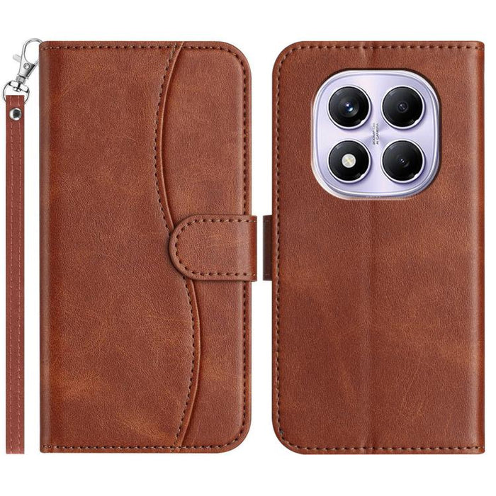 Funda de cuero plegable en forma de S para teléfono, For Redmi K90 Pro Max / Poco F8 Ultra, For Redmi K90 / Poco F8 Pro, For Redmi 15C 5G / 4G EU 173mm, For Redmi 15 5G / 4G EU 171mm, For Redmi 15C 5G / 4G Global 171mm, For Redmi Note 14 Pro 4G        ...