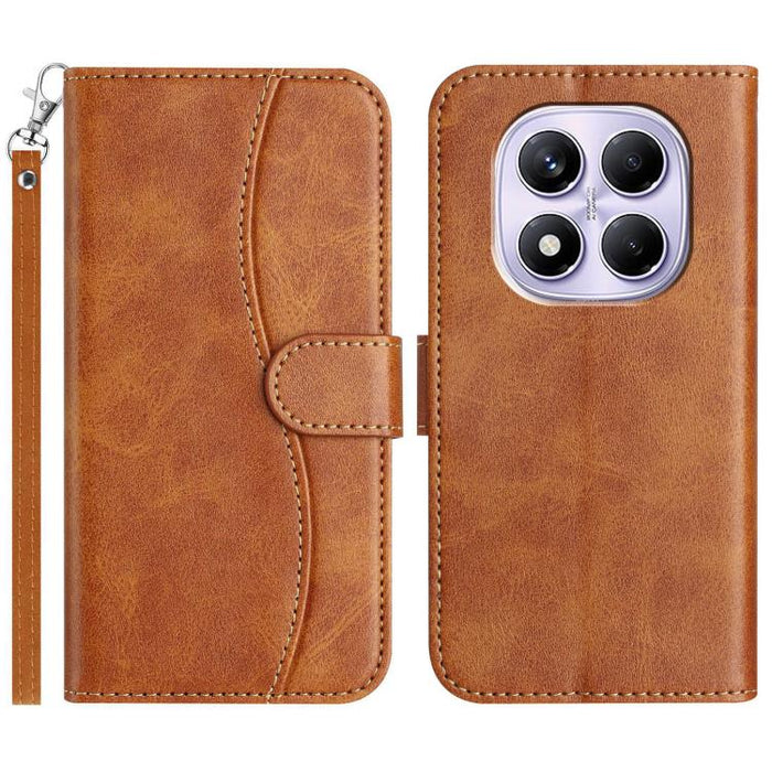 Funda de cuero plegable en forma de S para teléfono, For Redmi K90 Pro Max / Poco F8 Ultra, For Redmi K90 / Poco F8 Pro, For Redmi 15C 5G / 4G EU 173mm, For Redmi 15 5G / 4G EU 171mm, For Redmi 15C 5G / 4G Global 171mm, For Redmi Note 14 Pro 4G        ...
