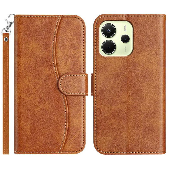 Funda de cuero plegable en forma de S para teléfono, For Redmi K90 Pro Max / Poco F8 Ultra, For Redmi K90 / Poco F8 Pro, For Redmi 15C 5G / 4G EU 173mm, For Redmi 15 5G / 4G EU 171mm, For Redmi 15C 5G / 4G Global 171mm, For Redmi Note 14 Pro 4G        ...