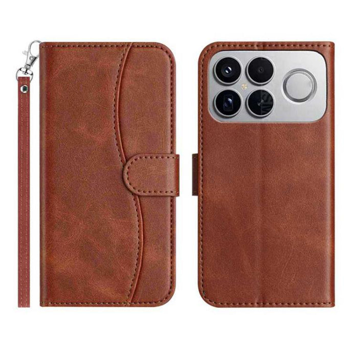 Funda de cuero plegable en forma de S para teléfono, For Redmi K90 Pro Max / Poco F8 Ultra, For Redmi K90 / Poco F8 Pro, For Redmi 15C 5G / 4G EU 173mm, For Redmi 15 5G / 4G EU 171mm, For Redmi 15C 5G / 4G Global 171mm, For Redmi Note 14 Pro 4G        ...