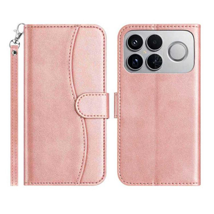 Funda de cuero plegable en forma de S para teléfono, For Redmi K90 Pro Max / Poco F8 Ultra, For Redmi K90 / Poco F8 Pro, For Redmi 15C 5G / 4G EU 173mm, For Redmi 15 5G / 4G EU 171mm, For Redmi 15C 5G / 4G Global 171mm, For Redmi Note 14 Pro 4G        ...