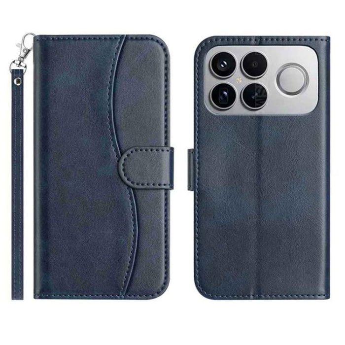 Funda de cuero plegable en forma de S para teléfono, For Redmi K90 Pro Max / Poco F8 Ultra, For Redmi K90 / Poco F8 Pro, For Redmi 15C 5G / 4G EU 173mm, For Redmi 15 5G / 4G EU 171mm, For Redmi 15C 5G / 4G Global 171mm, For Redmi Note 14 Pro 4G        ...