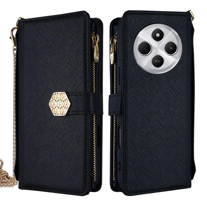 Funda para teléfono de cuero con textura cruzada y asa cruzada, For Redmi A7 Pro 171mm / Poco C85x 5G, For Redmi Turbo 5 Max 5G / Poco X8 Pro Max 5G, For Redmi Turbo 5 5G / Poco X8 Pro 5G, For Redmi K90 Pro Max 5G / Poco F8 Ultra                       ...