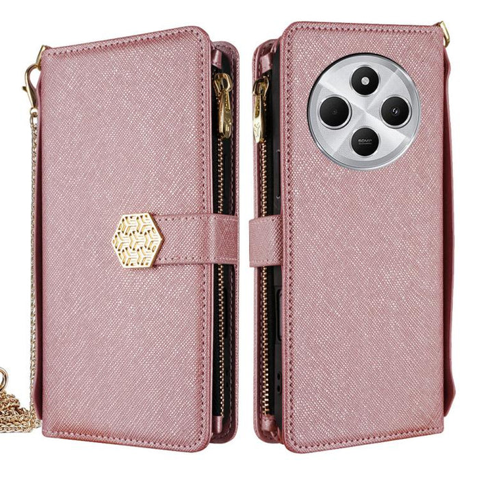 Funda para teléfono de cuero con textura cruzada y asa cruzada, For Redmi A7 Pro 171mm / Poco C85x 5G, For Redmi Turbo 5 Max 5G / Poco X8 Pro Max 5G, For Redmi Turbo 5 5G / Poco X8 Pro 5G, For Redmi K90 Pro Max 5G / Poco F8 Ultra                       ...