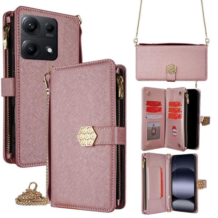 Funda para teléfono de cuero con textura cruzada y asa cruzada, For Redmi A7 Pro 171mm / Poco C85x 5G, For Redmi Turbo 5 Max 5G / Poco X8 Pro Max 5G, For Redmi Turbo 5 5G / Poco X8 Pro 5G, For Redmi K90 Pro Max 5G / Poco F8 Ultra                       ...