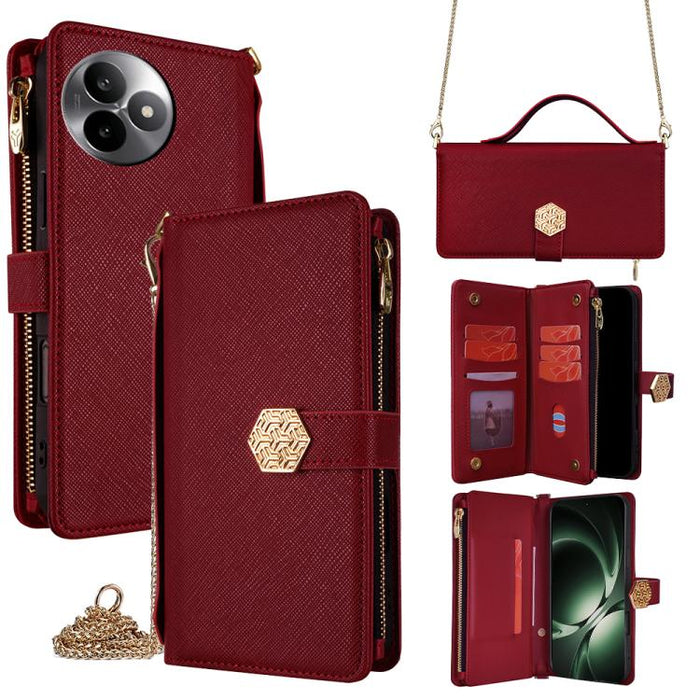 Funda para teléfono de cuero con textura cruzada y asa cruzada, For Redmi A7 Pro 171mm / Poco C85x 5G, For Redmi Turbo 5 Max 5G / Poco X8 Pro Max 5G, For Redmi Turbo 5 5G / Poco X8 Pro 5G, For Redmi K90 Pro Max 5G / Poco F8 Ultra                       ...