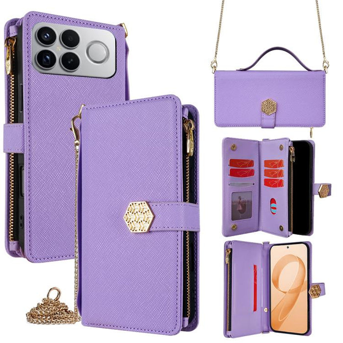 Funda para teléfono de cuero con textura cruzada y asa cruzada, For Redmi A7 Pro 171mm / Poco C85x 5G, For Redmi Turbo 5 Max 5G / Poco X8 Pro Max 5G, For Redmi Turbo 5 5G / Poco X8 Pro 5G, For Redmi K90 Pro Max 5G / Poco F8 Ultra                       ...