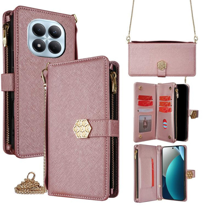 Funda para teléfono de cuero con textura cruzada y asa cruzada, For Redmi A7 Pro 171mm / Poco C85x 5G, For Redmi Turbo 5 Max 5G / Poco X8 Pro Max 5G, For Redmi Turbo 5 5G / Poco X8 Pro 5G, For Redmi K90 Pro Max 5G / Poco F8 Ultra                       ...