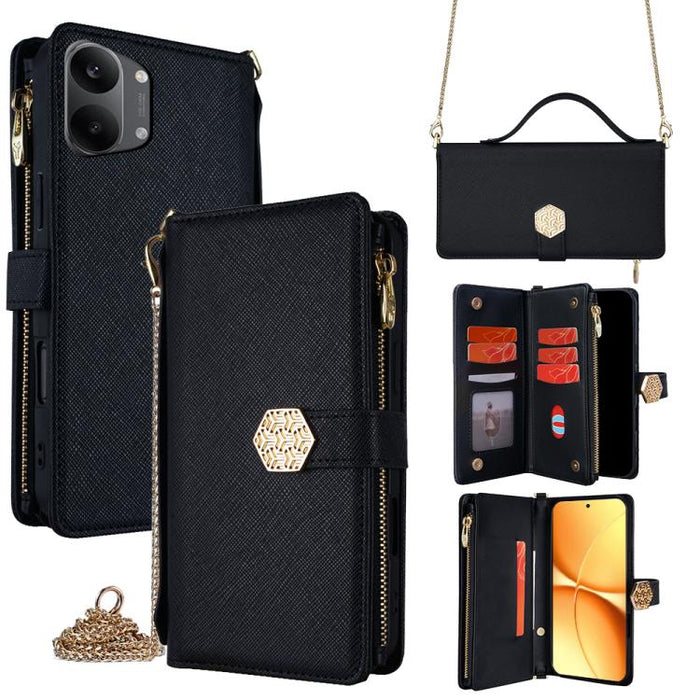 Funda para teléfono de cuero con textura cruzada y asa cruzada, For Redmi A7 Pro 171mm / Poco C85x 5G, For Redmi Turbo 5 Max 5G / Poco X8 Pro Max 5G, For Redmi Turbo 5 5G / Poco X8 Pro 5G, For Redmi K90 Pro Max 5G / Poco F8 Ultra                       ...