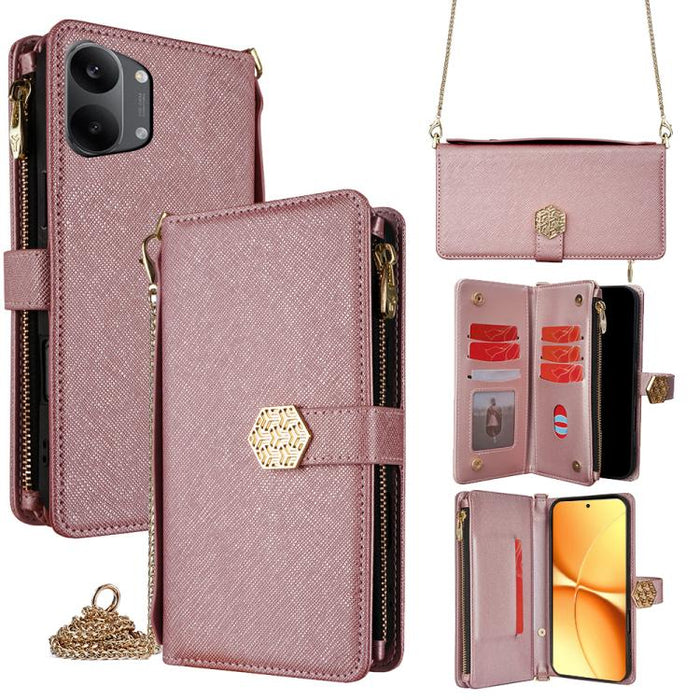 Funda para teléfono de cuero con textura cruzada y asa cruzada, For Redmi A7 Pro 171mm / Poco C85x 5G, For Redmi Turbo 5 Max 5G / Poco X8 Pro Max 5G, For Redmi Turbo 5 5G / Poco X8 Pro 5G, For Redmi K90 Pro Max 5G / Poco F8 Ultra                       ...