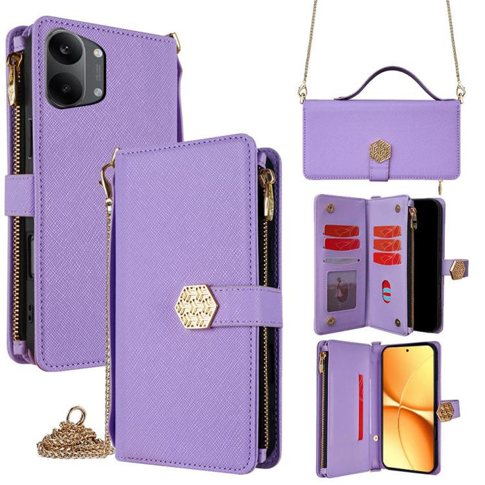 Funda para teléfono de cuero con textura cruzada y asa cruzada, For Redmi A7 Pro 171mm / Poco C85x 5G, For Redmi Turbo 5 Max 5G / Poco X8 Pro Max 5G, For Redmi Turbo 5 5G / Poco X8 Pro 5G, For Redmi K90 Pro Max 5G / Poco F8 Ultra                       ...