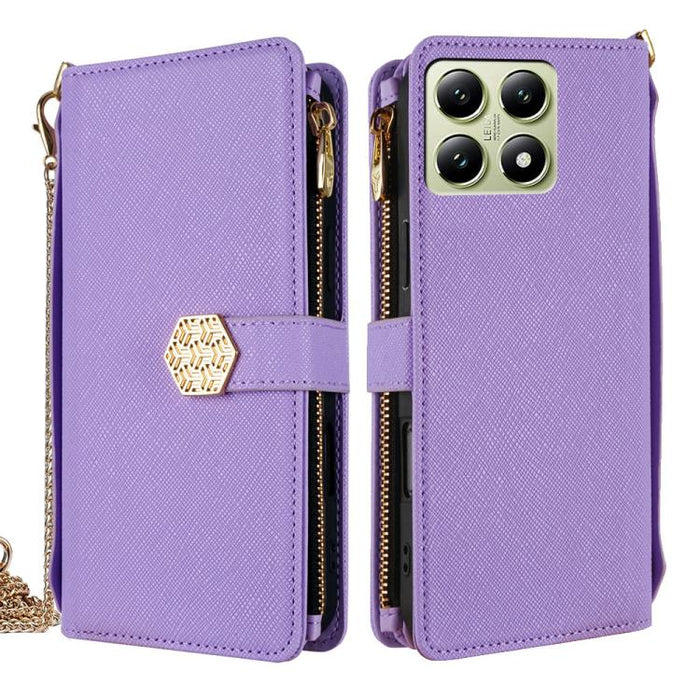 Funda para teléfono de cuero con textura cruzada y asa cruzada, For Xiaomi 17 Ultra, For Xiaomi 17 Pro Max, For Xiaomi 17 Pro, For Xiaomi 17, For Xiaomi Civi 5 Pro 5G, For Xiaomi 15 Ultra, For Xiaomi 14T Pro 5G, For Xiaomi 14T 5G