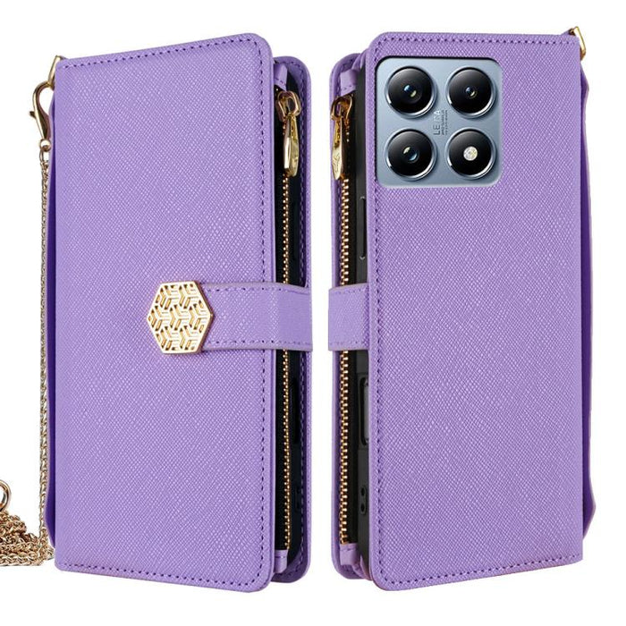 Funda para teléfono de cuero con textura cruzada y asa cruzada, For Xiaomi 17 Ultra, For Xiaomi 17 Pro Max, For Xiaomi 17 Pro, For Xiaomi 17, For Xiaomi Civi 5 Pro 5G, For Xiaomi 15 Ultra, For Xiaomi 14T Pro 5G, For Xiaomi 14T 5G