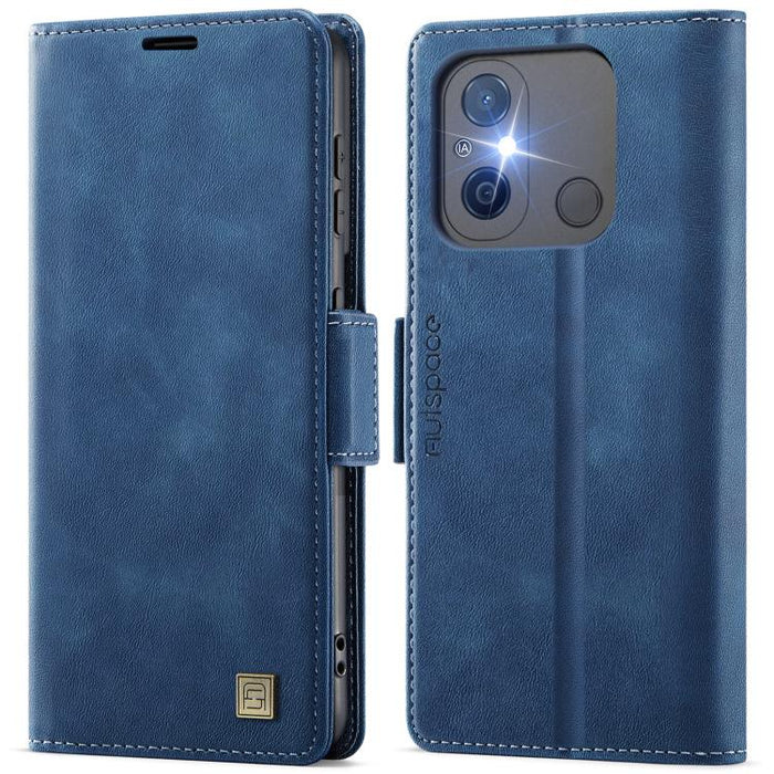 Funda de cuero para teléfono AutSpace A11 con hebilla lateral MagSafe magnética RFID, For Redmi A5 4G 173.3mm, For Redmi Note 14 4G 164.84mm, For Redmi 14C 5G, For Redmi Note 14 Pro 4G, For Redmi Note 14 4G 163.25mm, For Redmi Note 14 Pro 5G           ...